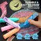 72 PCS Washable Sidewalk Chalks Set in 12 Packs, 18 Colors, Including 12 Tie Dye, 12 Glitter & 12 Neon Colors, School Supplies, Classroom Must Haves, Gift for Kids